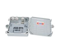 Boîte de Répartition de Fibre Optique à 8 Cœurs - Boîtier de Distribution de Fibre Mural Intérieur et Extérieur, Répartiteur de Fibre Sûr et pour Les Télécommunications et Les