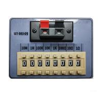 Boîte de résistance avec 8 cadrans réglables (0,1 Ω à 1 MΩ), précision de 1 %, pour programmation de commutateur DIP et test de circuit (WY RES 02)