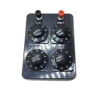 Boîte de résistance de 9999 Ohm, 4 paramètres réglables, tests | Boîte de résistance de capacité pour équipement d'aide à l'enseignement des circuits électriques, enseignement