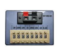 Boîte de résistance DIP de précision à 8 positions WY-RES-01, plage de résistance réglable de 2 Ω à 9,9999999 MΩ avec résolution de 0,1 Ω et précision de 1 % (WY RES 01)