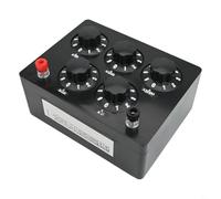 Boîte de résistance pour établissements d'enseignement 0 à 9999,9 Ohm avec cinq gammes commutables et précision de pas de 0,1 Ohm