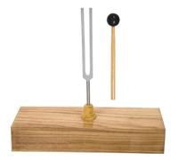 Boîte de résonance en bois avec diapasons acier - Instrument d'expérimentation physique et acoustique for l'enseignement classe la thérapie guérison