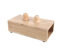 Boîte de Résonance pour Diapasons en Bois, Base Double Fente 18cm | Amplifie les Vibrations, Tons Clairs et Résonants, Installation Facile, Usage en Séances Thérapeutiques