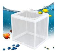 Boîte de saignement d'aquarium - Boîte en maille d'éclosion de poisson avec boîte de reproduction de poisson suceur pour aquariums, élevage de guppy et crevettes, plate-forme en maille de poisson -pl