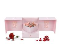 Boîte de Saint-Valentin - Jardinière décorative avec tiroir, emballage cadeau de luxe, aspect artisanal fin | Solution d'organisation pratique avec look festif pour les occasions amoureuses