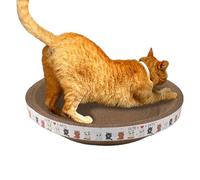 Boîte De Salon À Gratter pour Chat | Bloc-Notes Ovale Ondulé,Tapis Chat, Griffes Meulage, Protection Meubles Protéger Le Canapé, Sol, Les Rideaux Et Matelas