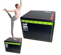 Boîte de saut pliométrique absorbante, design antidérapant, design robuste et résistant à l'usure, pratique pour les entraînements de force et de cardio à la maison ou à la salle de sport, noir