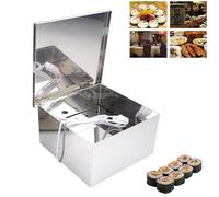 Boîte de séchage pour algues en acier inoxydable Température réglable 3 lampes chauffantes 4 pieds isolés Déshydrateur Nori pour bar à sushis Restaurant Maison