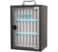 Boîte de sécurité en acier pour téléphone portable avec mot de passe pour un usage personnel et étudiant - Coffre-fort à 24 emplacements pour unités scolaires AR - Boîte de verrouillage durable pour