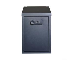 Boîte de sécurité en fer protégée par mot de passe résistante à la rouille | 3 chiffres réinitialisables pour combo, 1000 codes, entrée sans clé, sécurité antivol, tranquillité d'esprit