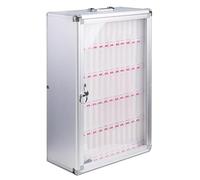 Boîte de sécurité murale haute capacité pour téléphone portable 8 60 bits Idéal pour les examens scolaires et les tories Argenté