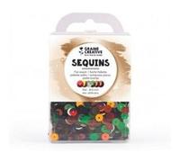 Boîte de sequins plats multicolore - 4000 pièces Multicolore G