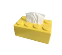 Boîte de Serviettes Maison, Support de boîte à mouchoirs NoDrill BathStorage WallMount BlocksOrganizer TP HandTowels Multicolore(Yellow)