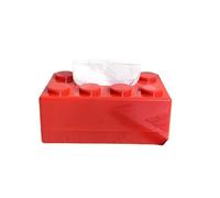 Boîte de Serviettes Maison, Support de boîte à mouchoirs NoDrill BathStorage WallMount BlocksOrganizer TP HandTowels Multicolore(Red)