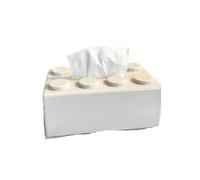 Boîte de Serviettes Maison, Support de boîte à mouchoirs NoDrill BathStorage WallMount BlocksOrganizer TP HandTowels Multicolore(White)