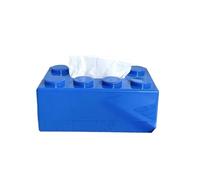 Boîte de Serviettes Maison, Support de boîte à mouchoirs NoDrill BathStorage WallMount BlocksOrganizer TP HandTowels Multicolore(Blue)