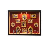 Boîte De Silhouette De Mini Musée Bricolage, Cadre Décoratif Compact, 22,7x31,4x3,7 Cm, Kit De Cadre D'affichage Miniature, Décor d'art D' Créatif, Ornement De Maison Fait À La Main, pour Étagère