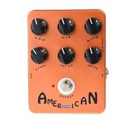 Boîte de son à pédale de simulation de distorsion en métal avec port monté sur le dessus, adaptée à la guitare électrique avec interrupteur pied True Bypass Rock Music Essential