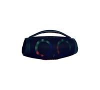 BoîTe de Son de Caisson de Basses de Haut-Parleur Bluetooth Portable avec Fonction D'éClairage RVB éTanche pour Lecteur de Maison ExtéRieur de Bureau Noir