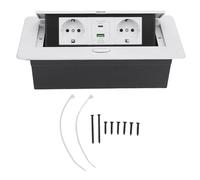 Boîte de Sortie de Bureau encastré Power Power Power Hub Conference Room Countertop Socket 2 Prong Hole USB Type C Trous