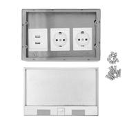 Boîte de Sortie du Sol Encastré, Kit à Douille Plate en Acier Inoxydable, 4 KW, avec 2 Sabots Standard de Récipient à Port de Réservoir