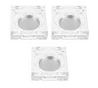 Boîte de Sous-traitance Cosmétique Vide Rechargeable, Lot de 6 | Plastique Transparent, Couvercle Intégré, Usage Quotidien à Maison, Rangement Compact pour Fards