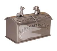 Boîte de souvenirs dentaire - Porte-mémoire en en zinc, adorable conception d'animaux | Organisateur de dent d'enfance avec motif d'éléphant de girafe, premier cadeau de rangement en boucle et