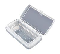 Boîte de stérilisation portable pour ongles - Boîte de nettoyage d'alcool pour salon professionnel à la maison - Design compact en polypropylène - Stérilisateur pour ongles