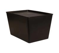 Boîte de stockage alimentaire avec couvercle Grooming Deluxe Noir 3,5 L