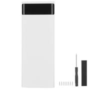 BoîTe De Stockage De Batterie LéGèRe 8x18650, Accessoire De Levage De Banque D'alimentation Portable, Blanc
