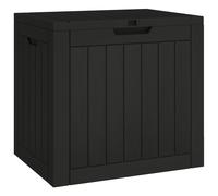 Boîte De Stockage De Jardin Noir 55,5x43x53 Cm Polypropylène Vidaxl Vidaxl Noir