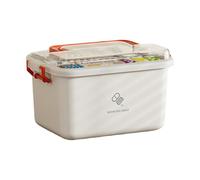 Boîte de stockage de médicaments - Compact Pharma Keeper, porte-comprimé spacieux, système de stockage à plusieurs niveaux, chariot stable à la chaleur, poubelle polyvalente anti-déversement | Arrange