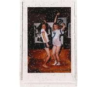 Boîte de stockage de photos pour appareil photo instantané de 3 pouces PC mini étui support avec cartes d'images de corde à la main transparent paillettes