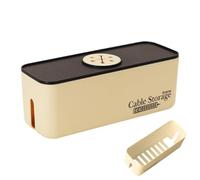 Boîte De Stockage Des Organismes De Câble - ABS TPE 29.5x11.4x11.2cm | Boîte De Gestion Du Câble De Bureau | Organisateur De Cordon D'alimentation Pour Masquer Des Fils, Une Surtension, Dexs Chargeurs