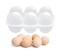Boîte de stockage des œufs - 6 organisateur transparent de grille, récipient de distributeur d'œufs de réfrigérateur | RV Camping Randonnée voyage essentielle, solution de support de nourriture de piq