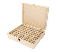 Boîte de Stockage d'huiles essentielles Gigicial, Organisateur de Stockage d'huiles essentielles en Bois pouvant contenir 74 Bouteilles, Garder l'huile parfumée en sécurité et