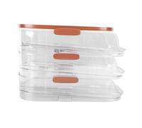 Boîte de stockage d'œufs à roulement automatique à 3 couches, porte-œufs pour réfrigérateur, distributeur de stockage d'œufs, avec couvercle, pour réfrigérateur à une rangée (Double rangée)