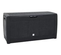 vidaXL Boîte de stockage jardin Anthracite 119x48x60 cm Polypropylène 152197