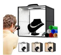 Boîte de Studio Photo,Portable, Pliable, pour Photographie, Tente de Prise de Vue avec variateur d'intensité