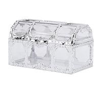 Boîte de sucre de mariage Elegant Hollow Design Candy Chocolate Jewelry pour le mariage Fête d'anniversaire Gol Silver Plastic 9x5.5x5.5cm 12pcs (Argent)
