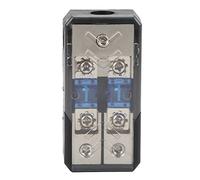 Boîte de support de fusible à 2 voies 1 entrée 2 sorties, bloc de Distribution d'énergie 60A universel pour voiture Yacht amplificateur Audio stéréo
