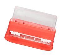 Boîte de Support de Micro Applicateur avec Grande capacité pour les Pinceaux d'Applicateurs Dentaires - Dispensateur en Plastique Rose Transparent pour un Accès Facile à Oraux (rouge)