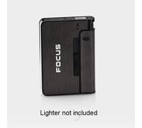 Boîte De Support En Métal Pour Briquet Laguna,Étui Automatique Portable,King Size,Cadeau Non Inclus Pour Homme,Papa,10 Pièces - Type Noir #B