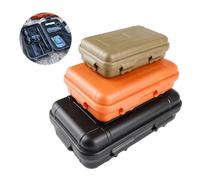Boîte de Survie en Plein air, Grande boîte à Outils, résistante aux Chocs, à la Pression, étanche et antichute, boîte de Rangement de Survie en Milieu Sauvage(XL- Black)