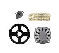 Boîte de tambour d'embrayage 6T Sprocket de chaîne arrière 68T Kit de chaîne 25h Pièces de remplacement de métal durable haute performance pour 47cc 49cc Minimoto Bike ATV
