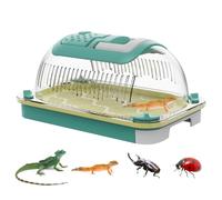 Boîte De Terrarium Transparente - Enclos D'élevage De Reptiles, Boîtier Transparent Entièrement Ventilé, Conteneur Léger Pour Amphibiens, Support Supérieur À Verrouillage Sécurisé | Convient Aux Petit