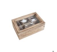 Boite de thé en bois