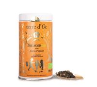 Boîte de thé noir Terre d'Oc Poire & Épices 100g