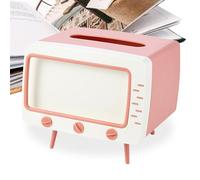 Boîte de Tissus - Boîte de Tissus téléphonique | Boîtes de tisus TV | Stand de téléphonie Mobile du Support en Papier rétro | Dispensateur en Papier en Forme de télévision Support de téléphone pour s