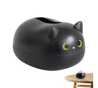 Boîte de tissus mignonne - boîte de rangement de serviette créative, support de papier de bureau | Rangement de tissus décoratif avec visage de chat mignon, boîte de rangement de serviette de motif de